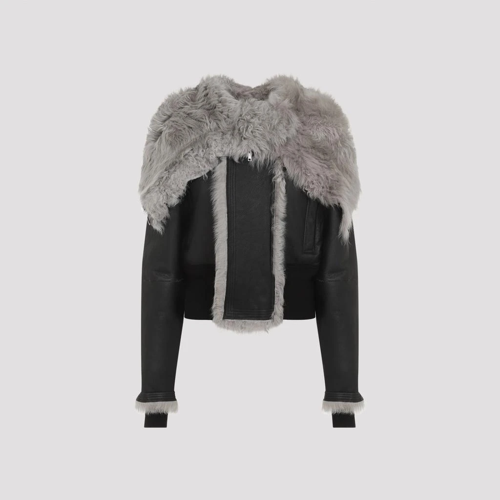 Rick Owens Shearling Zip Jacket 1