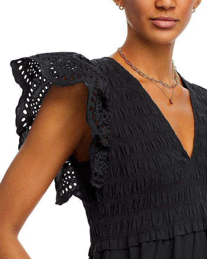 Rails Clementine Eyelet Trim Midi Dress 6