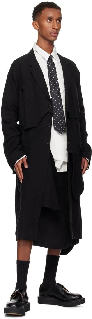 YOHJI YAMAMOTO Navy Star Pattern JQ Derby Tie 3