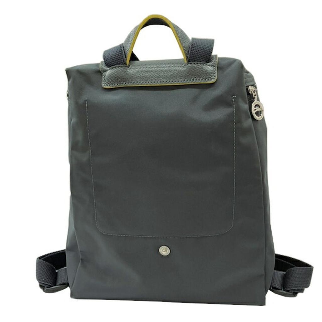 Longchamp Leather Nylon Backpack (Pre-Owned)