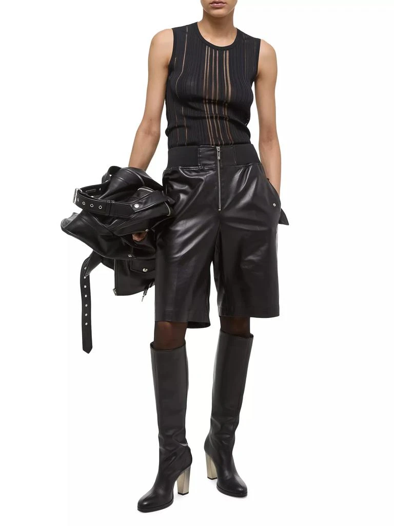 Helmut Lang Ribbed Open-Back Tank 2