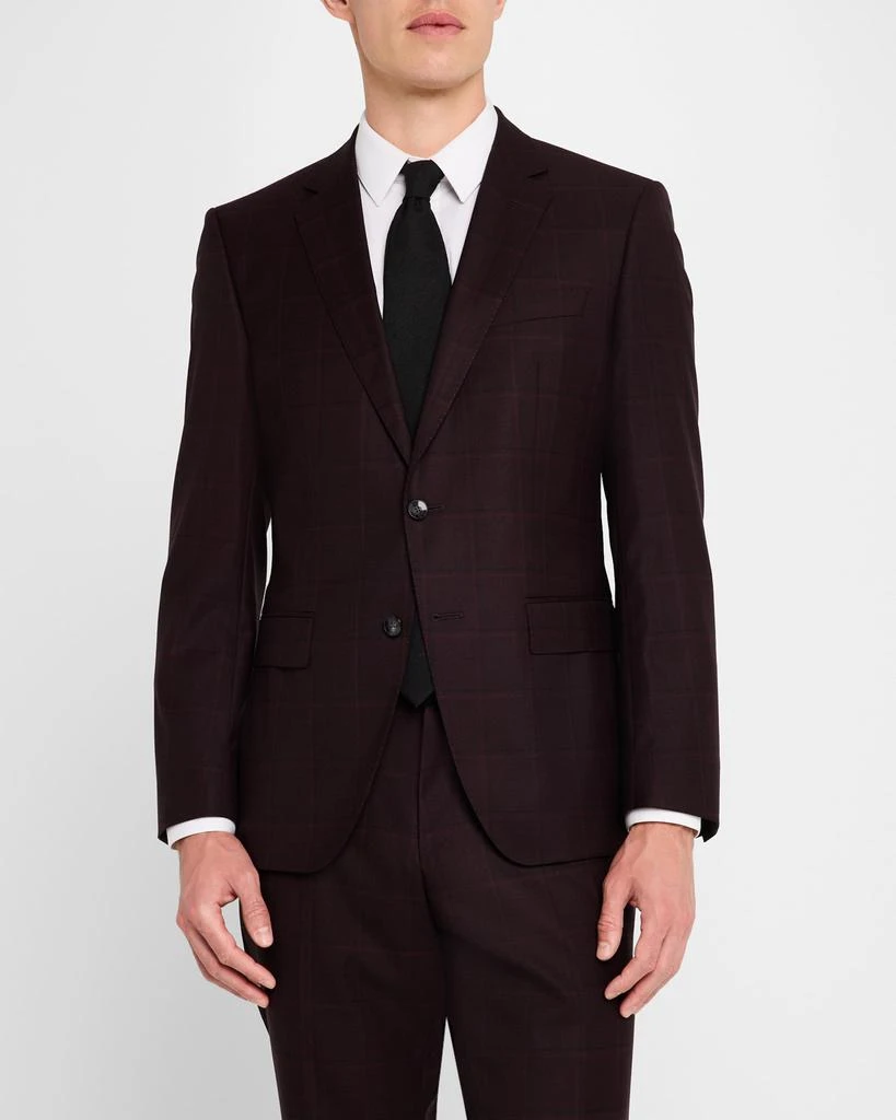 Hugo Boss Men's Huge Wool Check Slim-Fit Suit 4