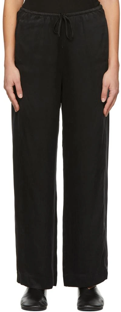 HOUSE OF DAGMAR Black Elysa Lounge Pants 1