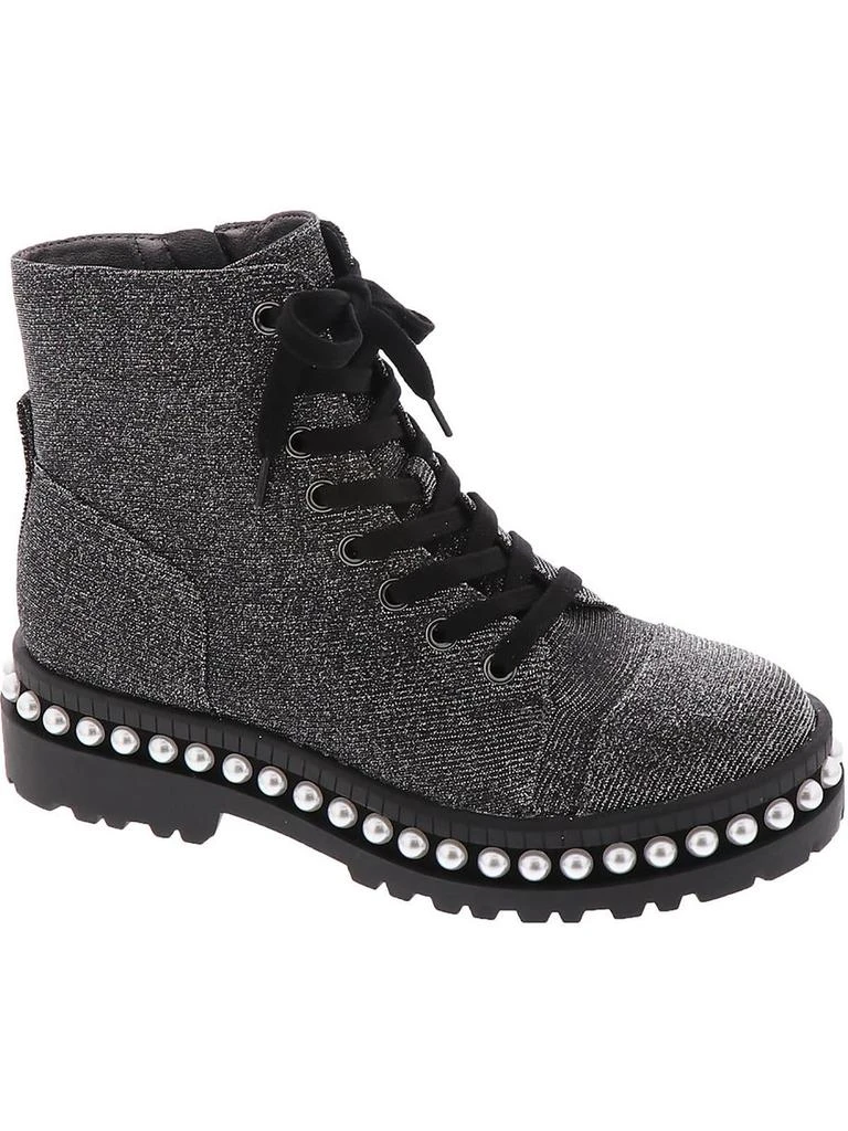 Jessica Simpson Eili Womens Zipper Glitter Ankle Boots 5
