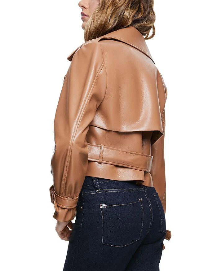 Alice + Olivia Keith Faux Leather Cropped Jacket 3