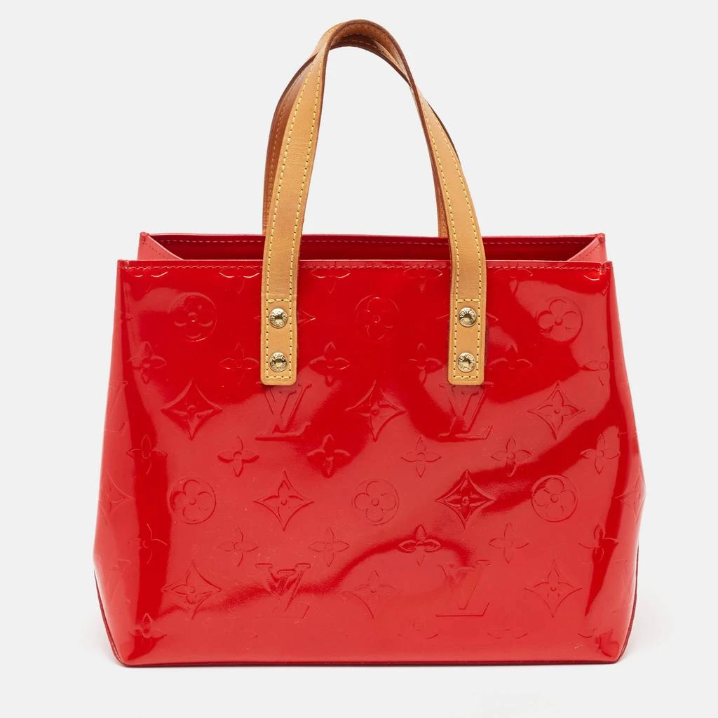 Louis Vuitton Louis Vuitton Red Monogram Vernis Reade PM Bag 1