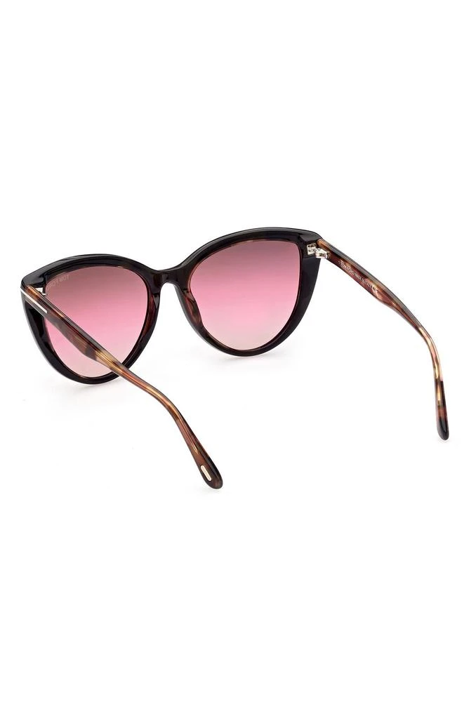 Tom Ford Isabella-02 56mm Gradient Cat Eye Sunglasses 7