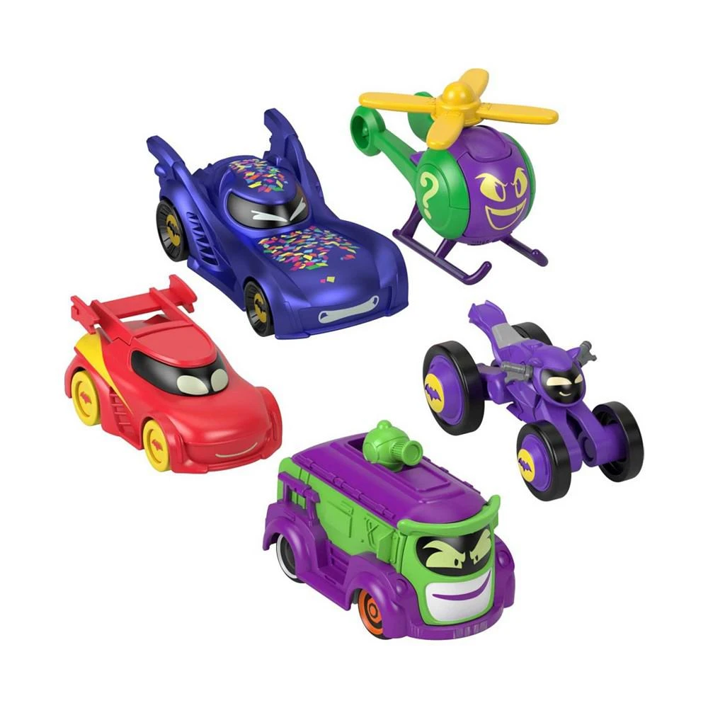 BatWheels Fisher-Price DC 1:55 Scale Vehicle Multipack Batcast Metal Die cast Cars, 5 Pieces 1