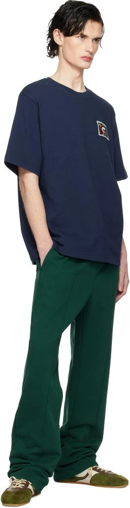 Casablanca Navy Fibonacci Patch T-shirt 4