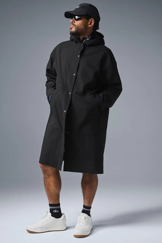 Alo Rain Or Shine Long Coat - Black 1