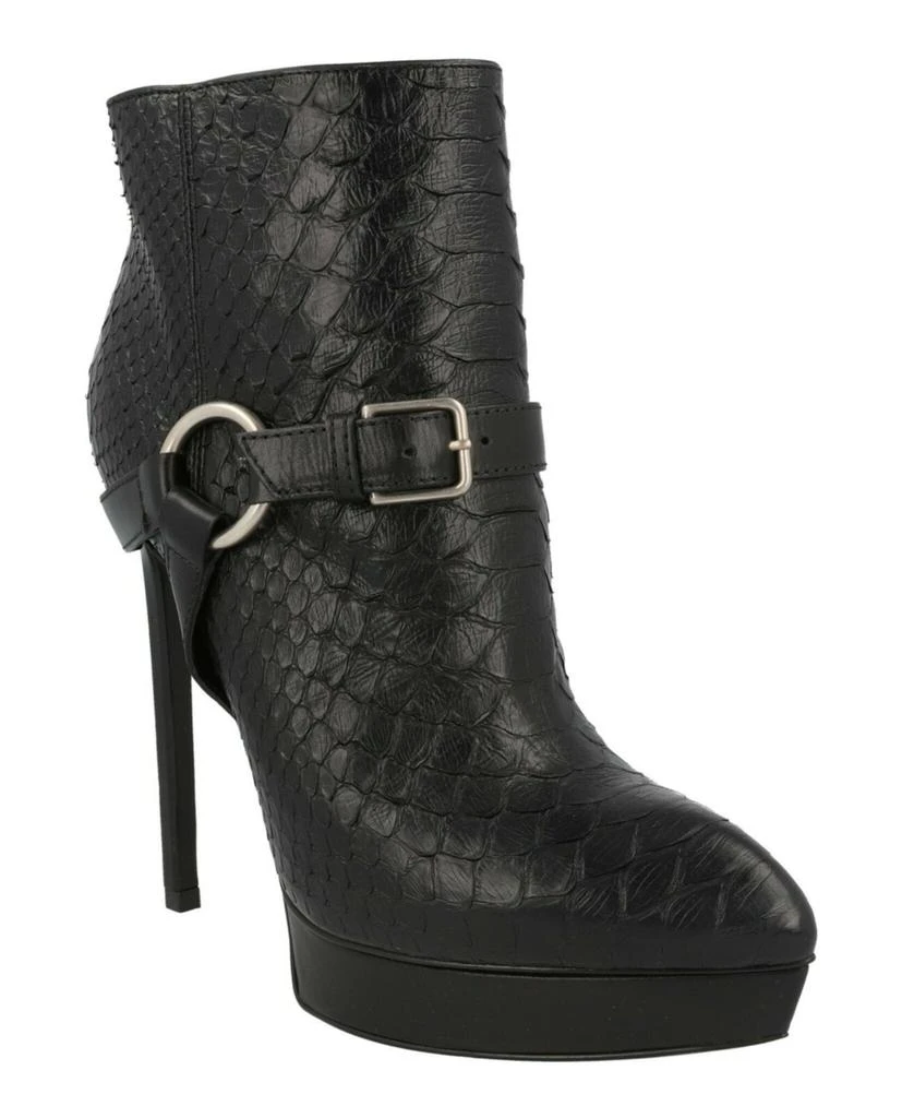 Yves Saint Laurent Janis Python Ankle Boots 2