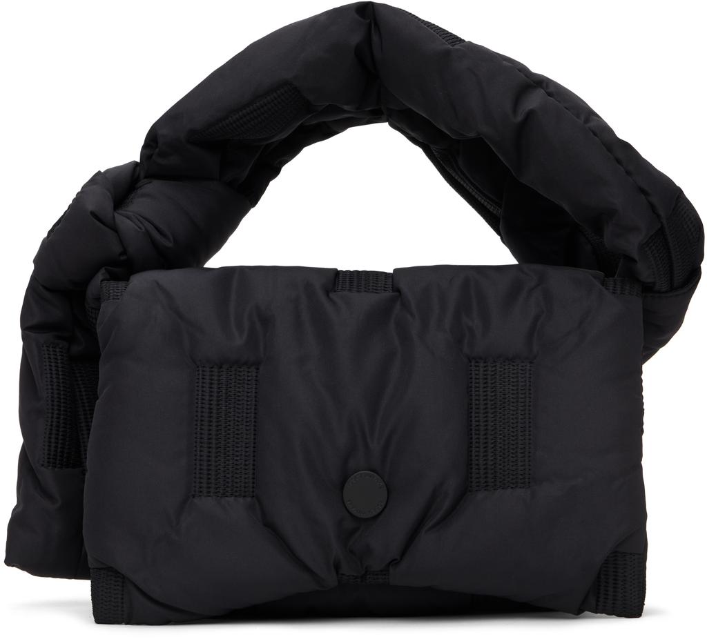 【ISSEY MIYAKE】SQUARE CUSHION BAG Issey Miyake Black Square Cushion Bag - Tote Bags - Free Shipping