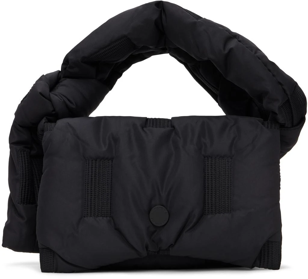Issey Miyake Black Square Cushion Bag 1