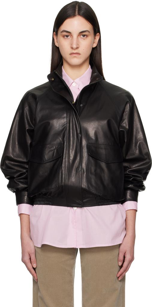 Nothing Written Black Mills Vintage Leather Jacket