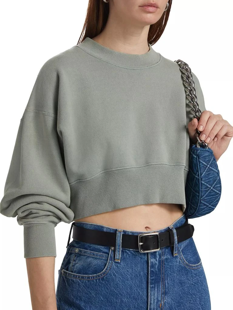 SLVRLAKE Cropped Cotton Sweatshirt 6