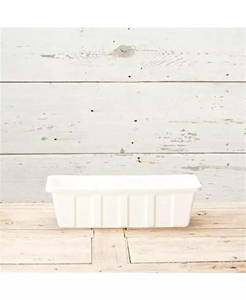 Novelty Mnftg. Polypropylene Flower Box Planter/Liner, White, 18" L 2