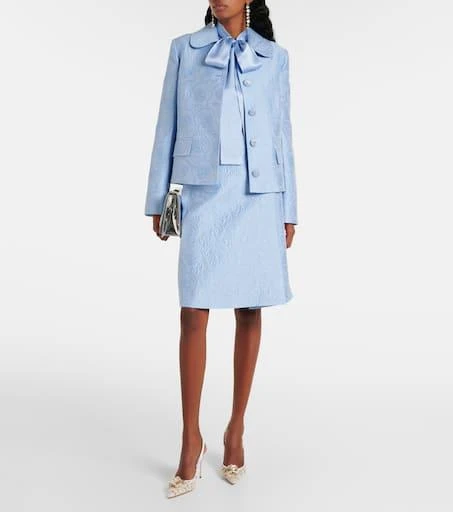 Dolce 
Gabbana Cotton and silk-blend jacquard jacket 6