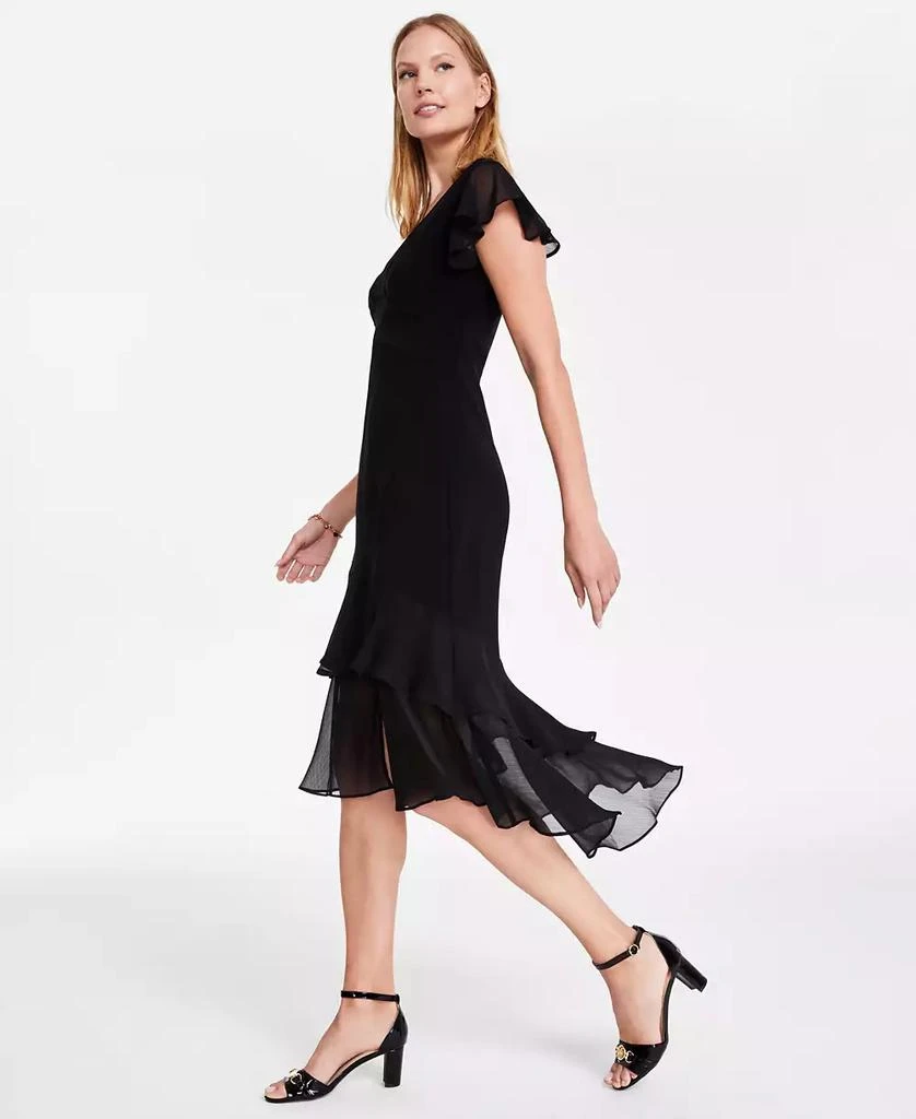 sachin and babi light blue dress retrofete Women's Nicole Silk Chiffon Dress - Earl Rose Zebra - Size XXS
