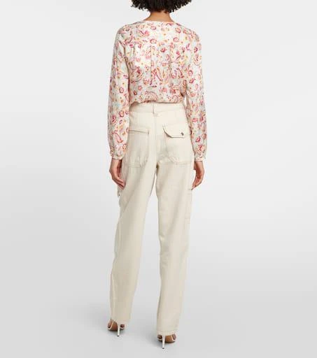 Isabel Marant Paciane wide-leg cargo jeans 3