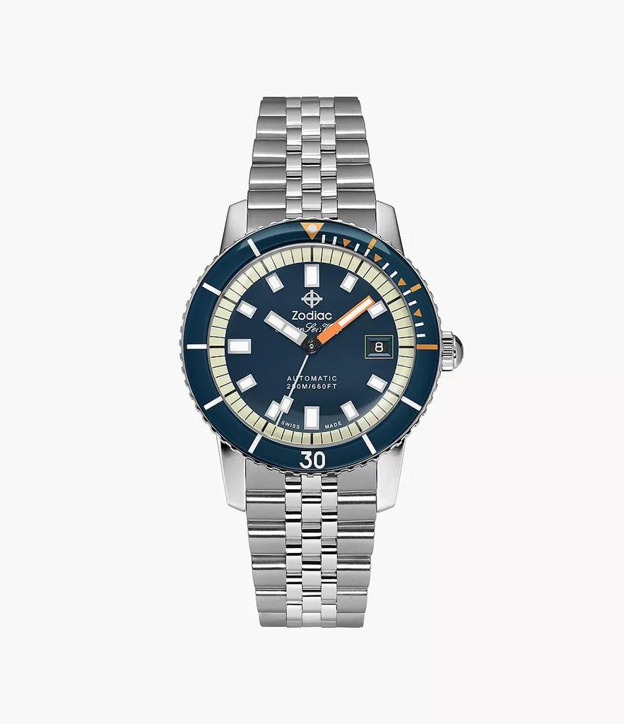 ZODIAC Men's Compression Automatic, Stainless Steel Watch 1