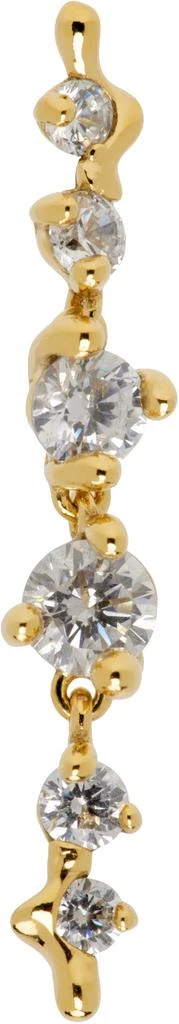 Maria Black Gold Arctic Medium Single Earring 1