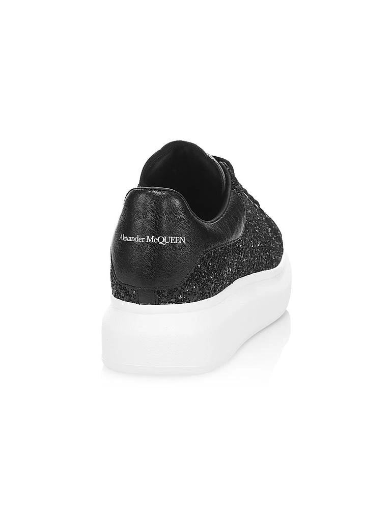 Alexander McQueen Women
s Glitter Leather Platform Sneakers 3