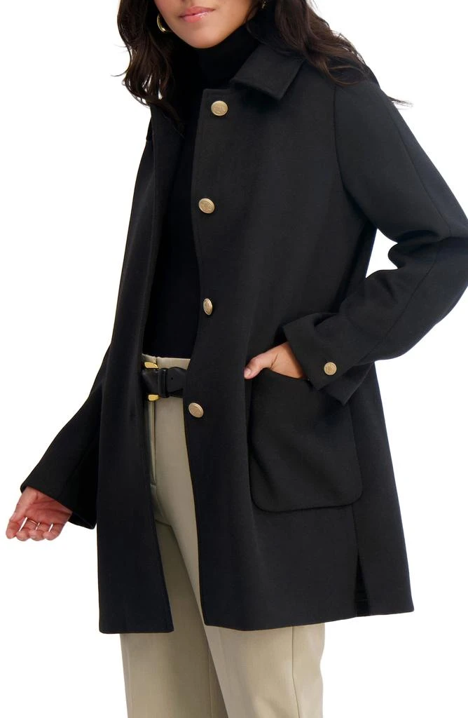 Tahari Paula Single Breasted Wool Bend Coat 3