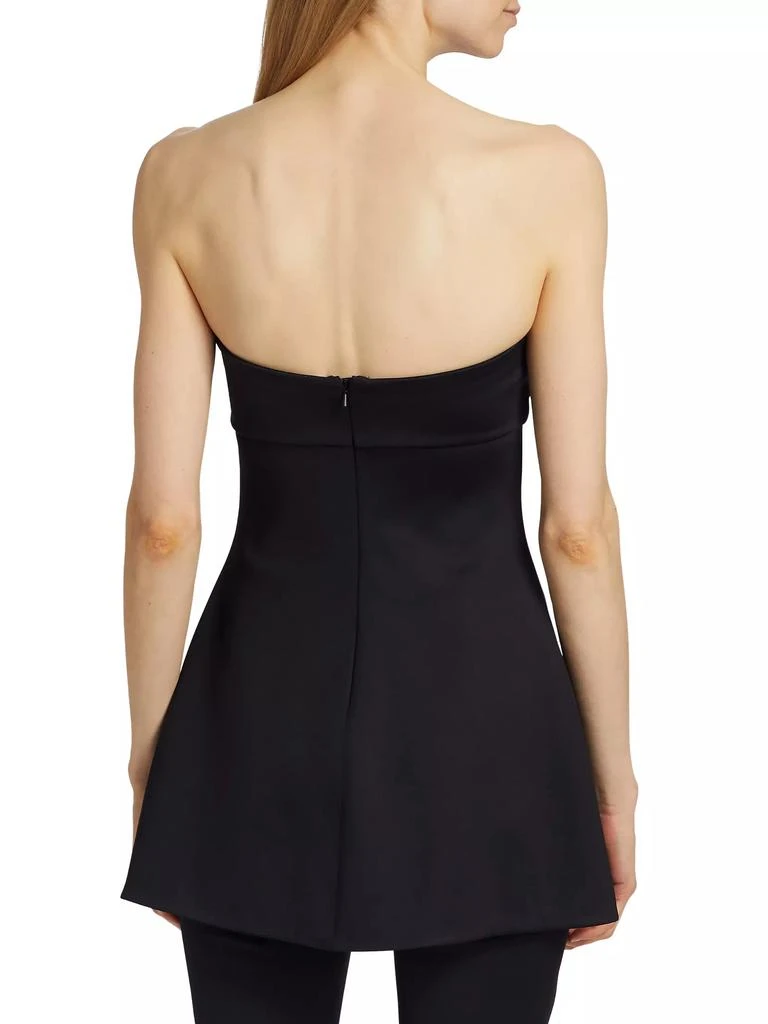 ROSETTA GETTY Twist Strapless Peplum Top 5