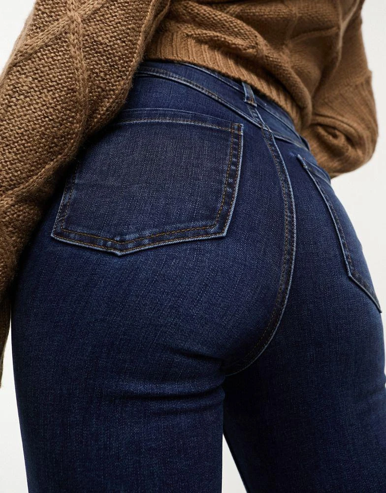 New Look New Look lift and shape skinny jeans in dark blue 3