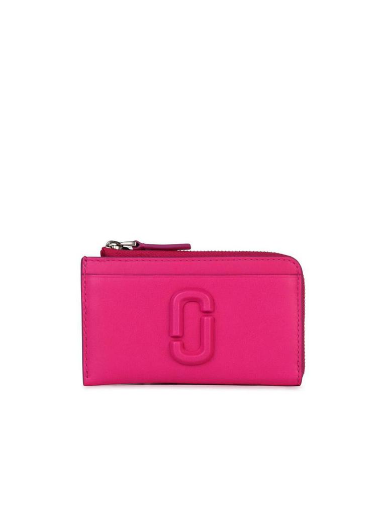 Marc Jacobs Marc Jacobs 'Zip' Fuchsia Leather Wallet