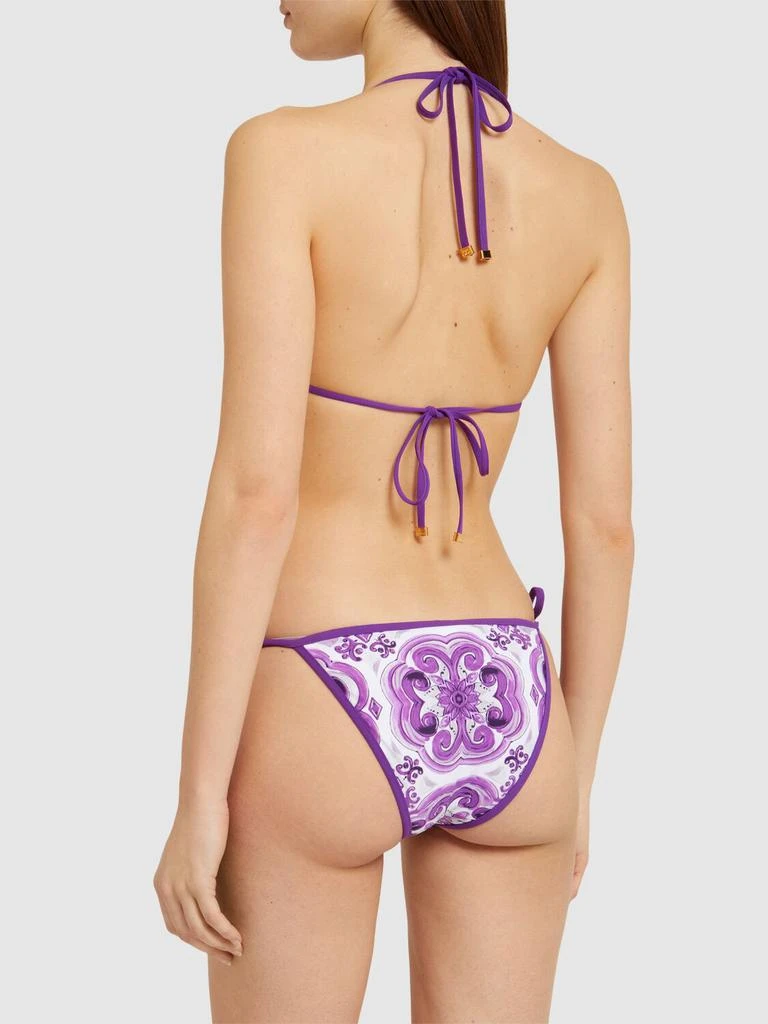Dolce & Gabbana Maiolica Printed Triangle Bikini 2