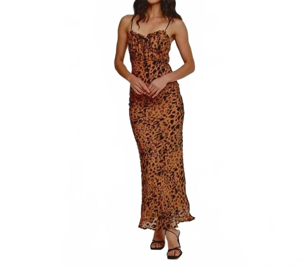 knee length dresses for ladies Alora Maxi Dress in Orange main image 0