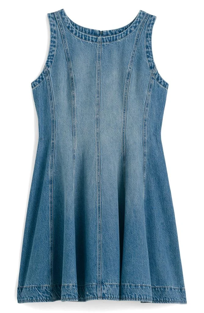 Madewell Airy Denim Circle Minidress 4