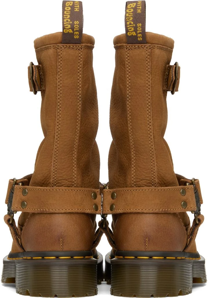 Dr. Martens Tan Anistone Hi Leather Biker Boots 2