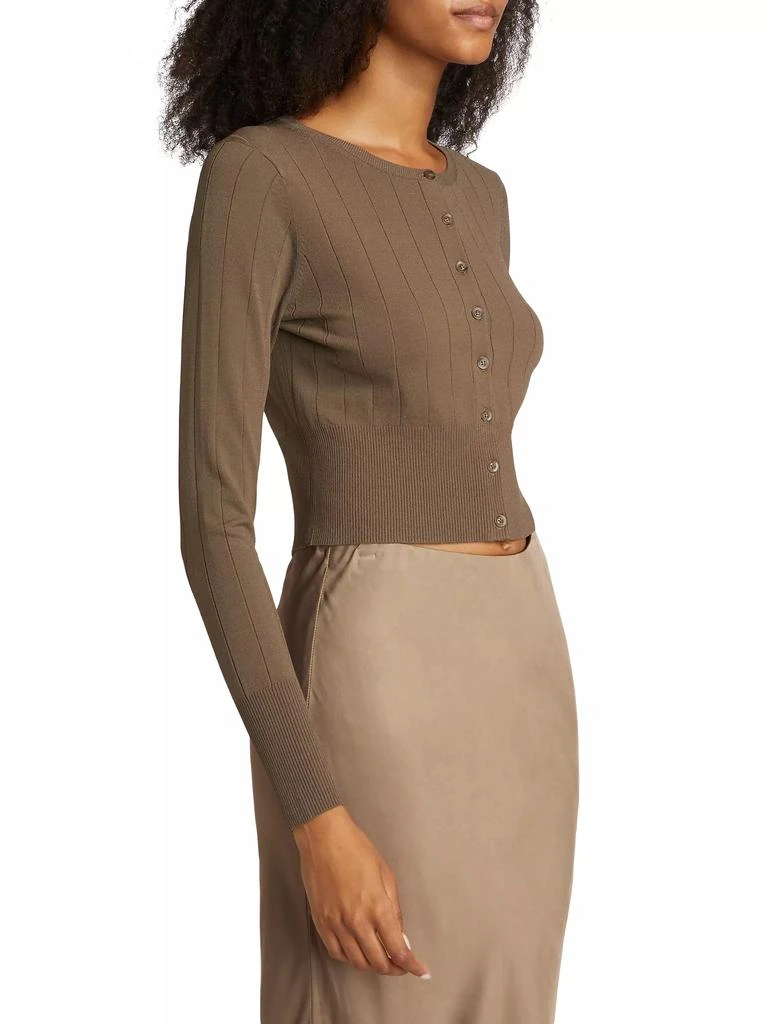 Jenni Kayne Finley Rib-Knit Crop Cardigan 4