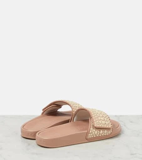 Jimmy Choo Fitz faux pearl-embellished slides 3