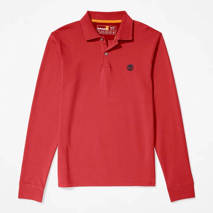 Timberland Millers River LS Polo Shirt for Men in Red 6