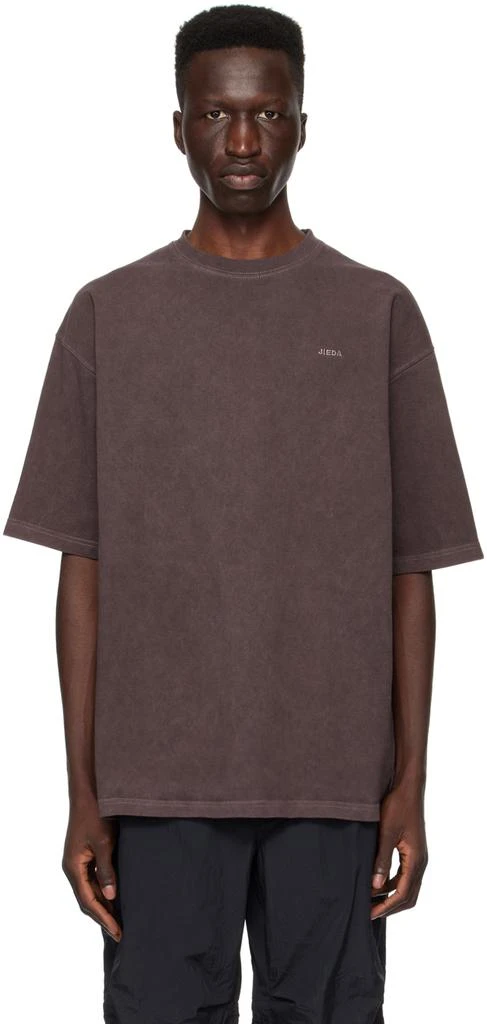 JieDa Brown Overdyed T-Shirt 1