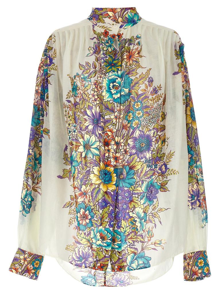 ETRO Etro Floral Printed Long-Sleeved Blouse