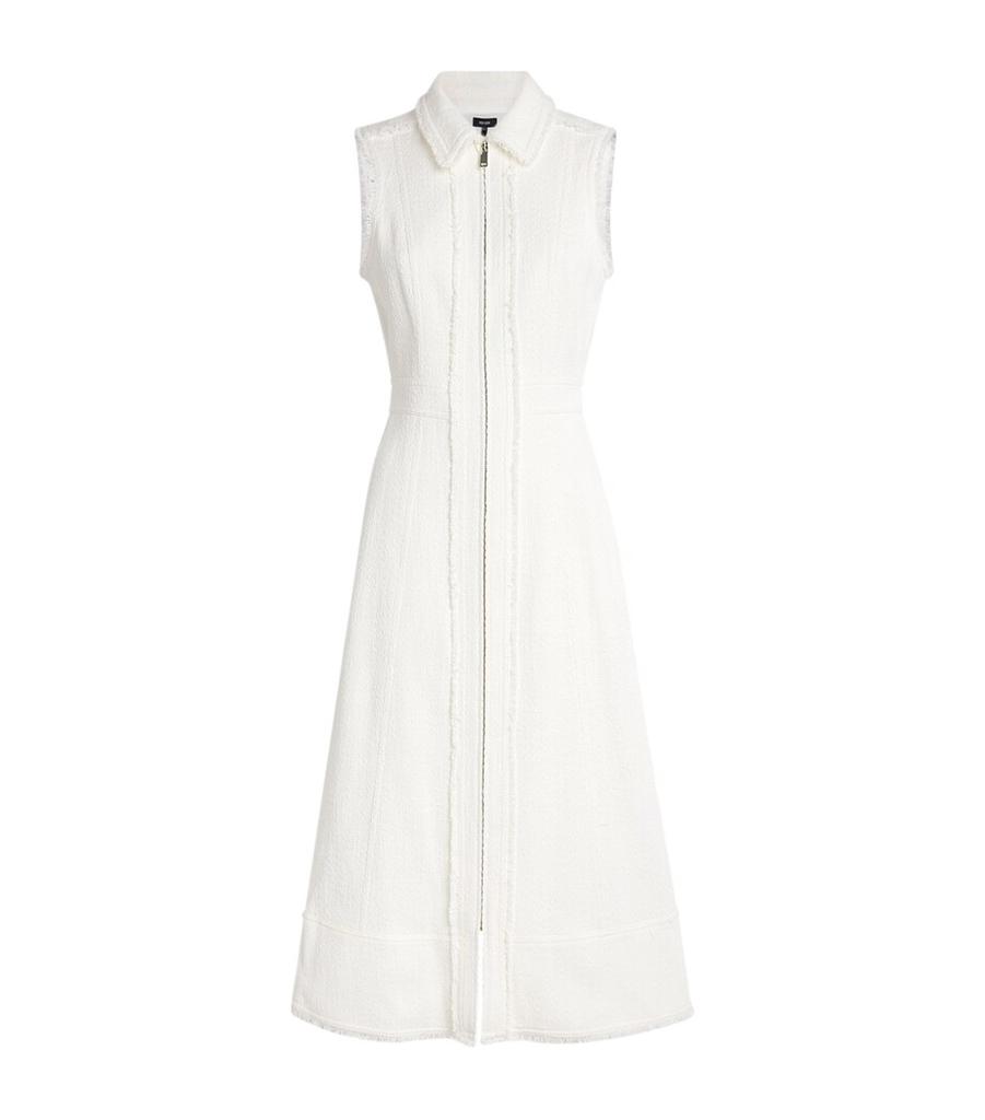 ME+EM Tweed Zipped Midi Dress