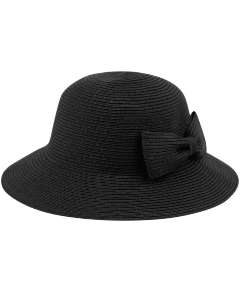 Epoch Hats Company Angela & William Poly Braid Bucket Sun Hat with Ribbon