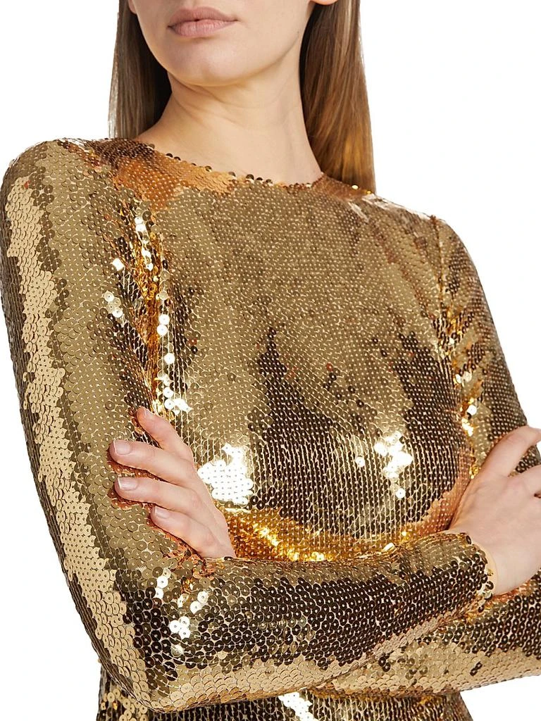 Sergio Hudson Sequined Body-Con Minidress 6