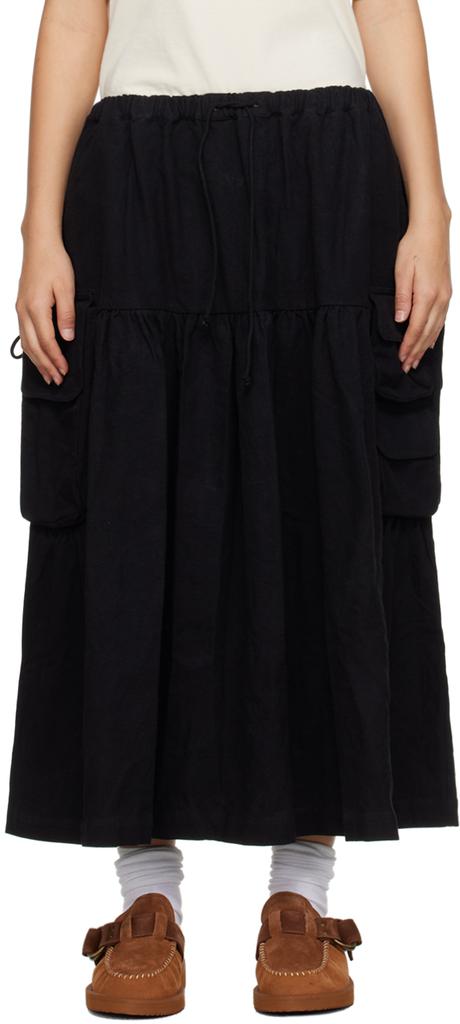 Story mfg. SSENSE Exclusive Black Forager Midi Skirt