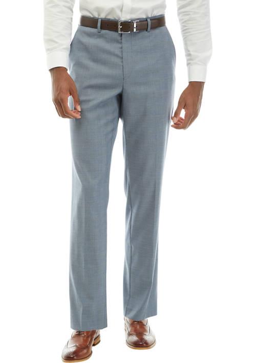 CHAPS Blue Plaid Dress Pants