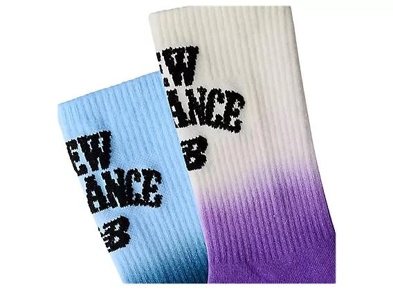 New Balance Kids Tie Dye Crew Socks 2 Pack 2