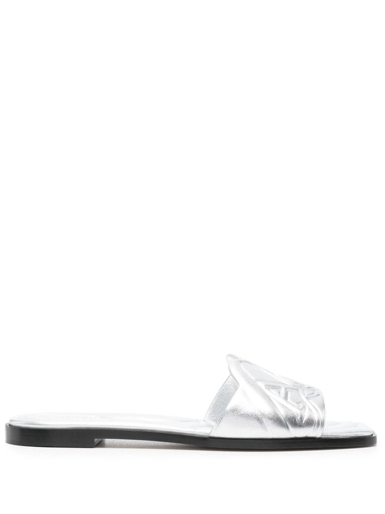 VIP【送料関税込み】ALEXANDER MCQUEEN SEAL LEATHER SANDALS Alexander McQueen Seal Sandal - Joseph