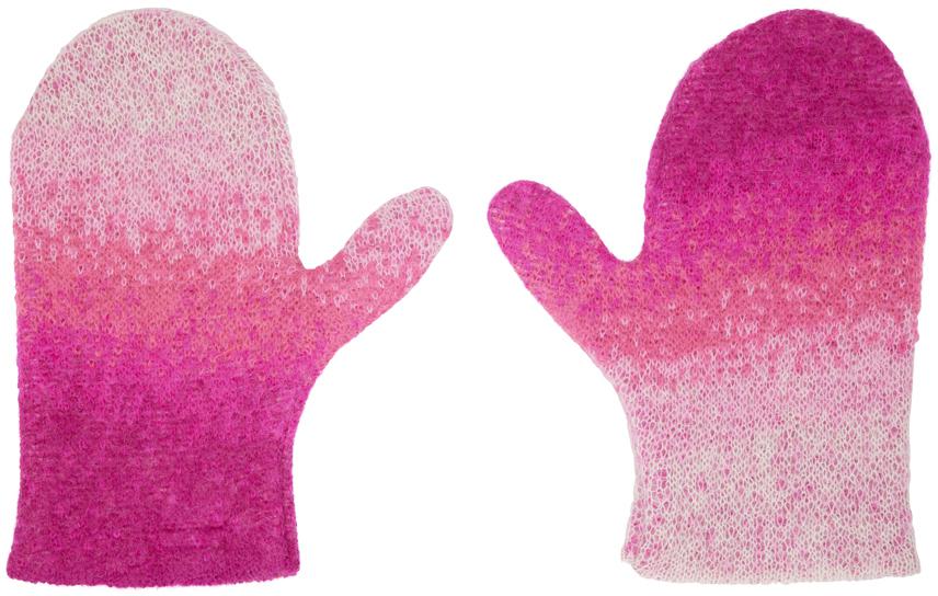 ERL Pink Gradient Mittens