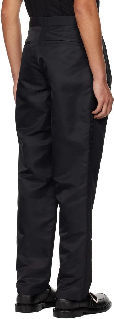 LGN Louis Gabriel Nouchi Black Five-Pocket Recycled Nylon Smoking Trousers 3