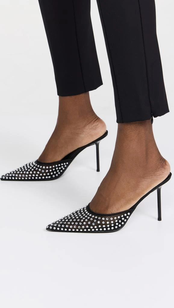 Good American Diamond Mesh Mules 2