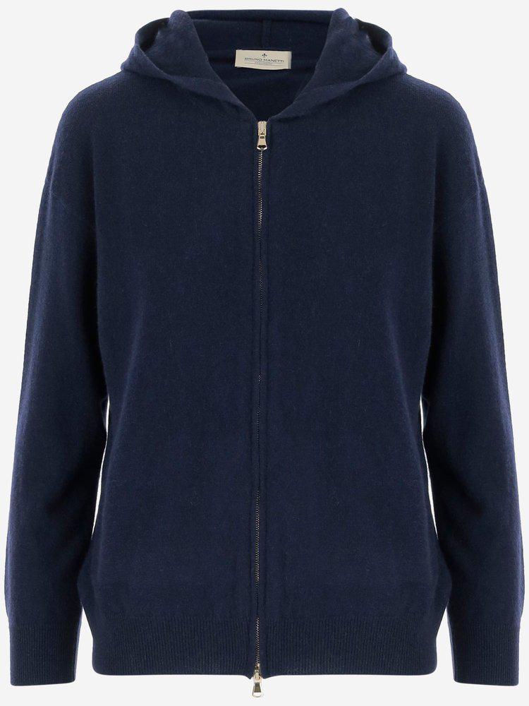 BRUNO MANETTI Bruno Manetti Hooded Zip Sweater